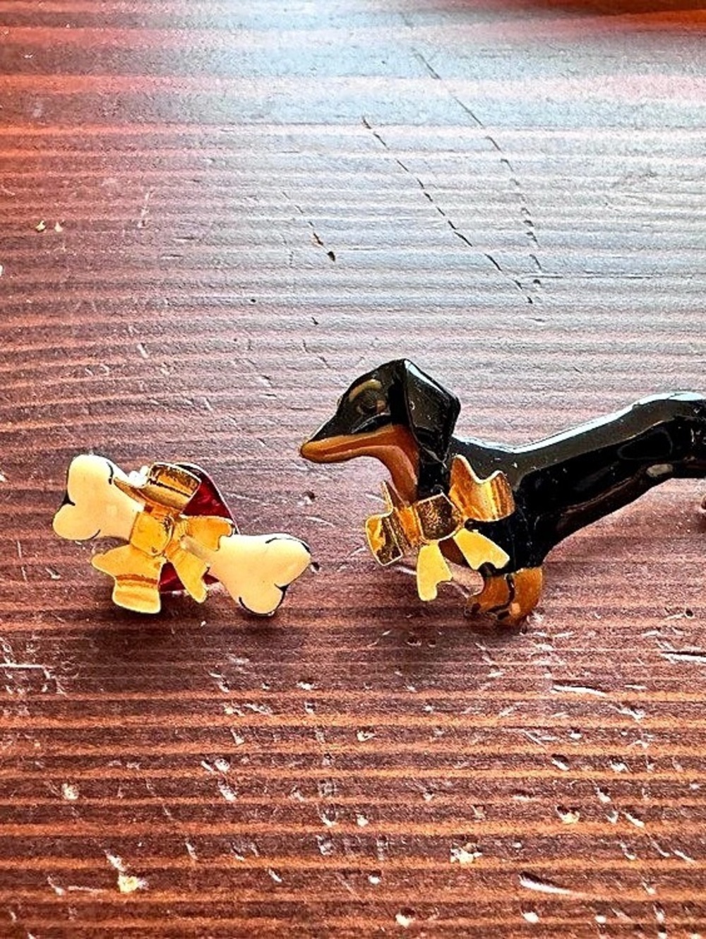 Lunch at the Ritz Daschund Earrings